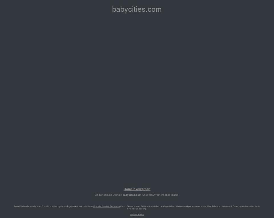 babycities.com — Shopify storefront screenshot