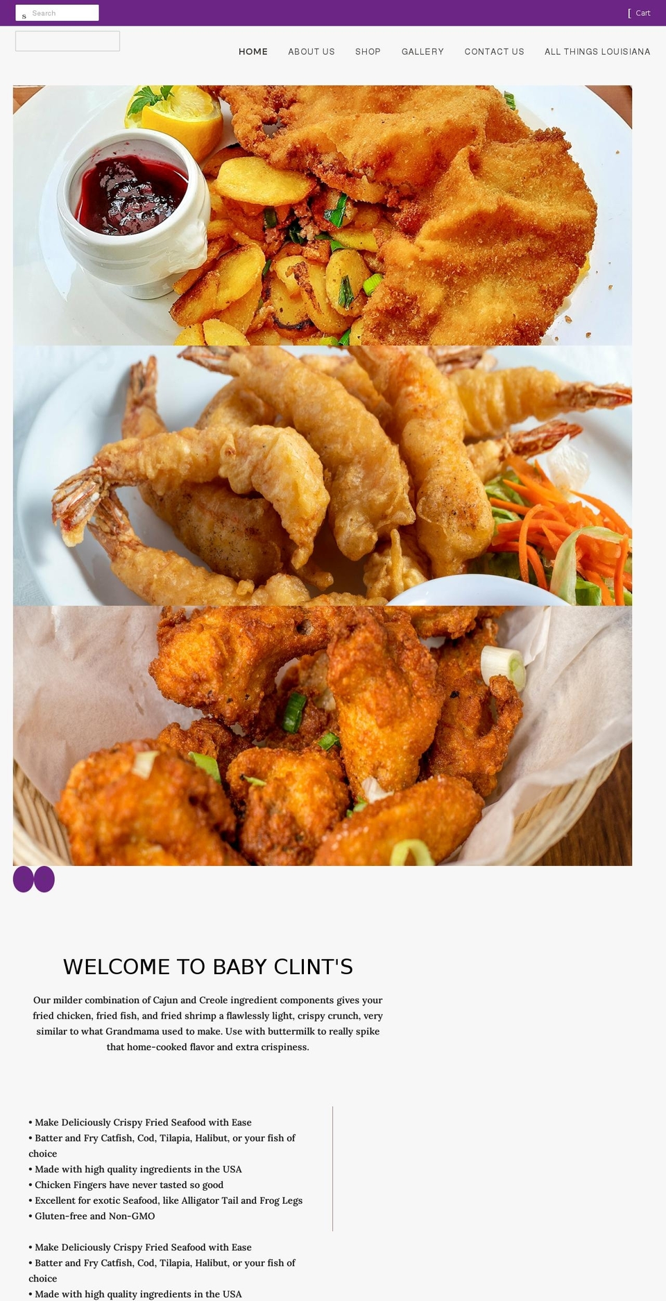 babyclints.com shopify website screenshot