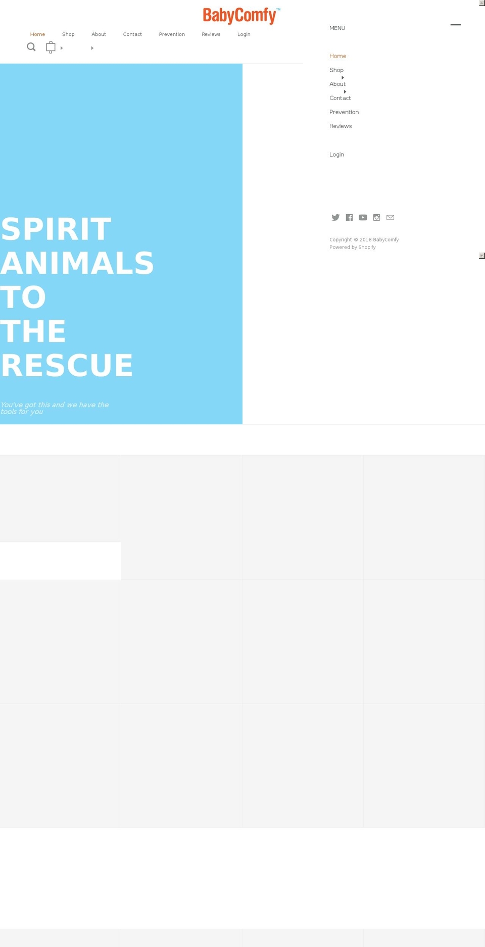 babycomfygummi.com — Shopify storefront screenshot