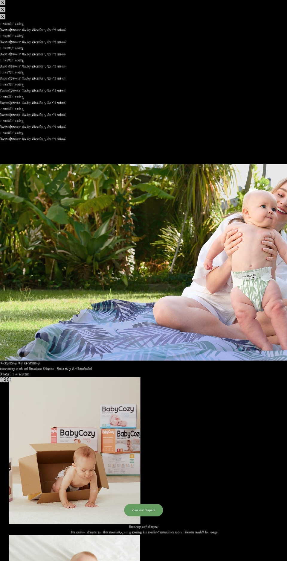 babycozy.com shopify website screenshot