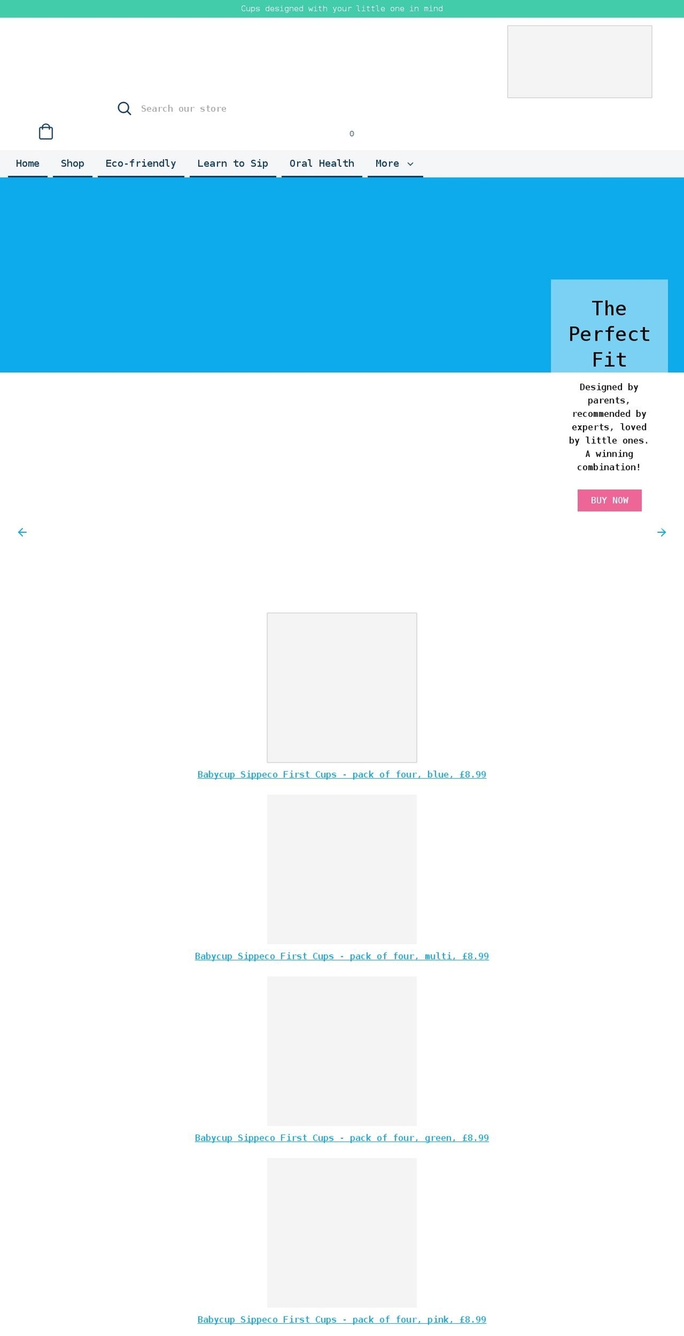 babycup.com shopify website screenshot