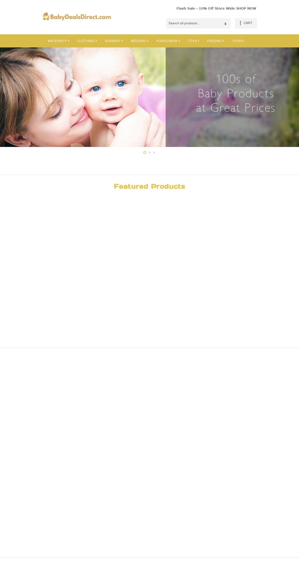 babydealsdirect.com shopify website screenshot