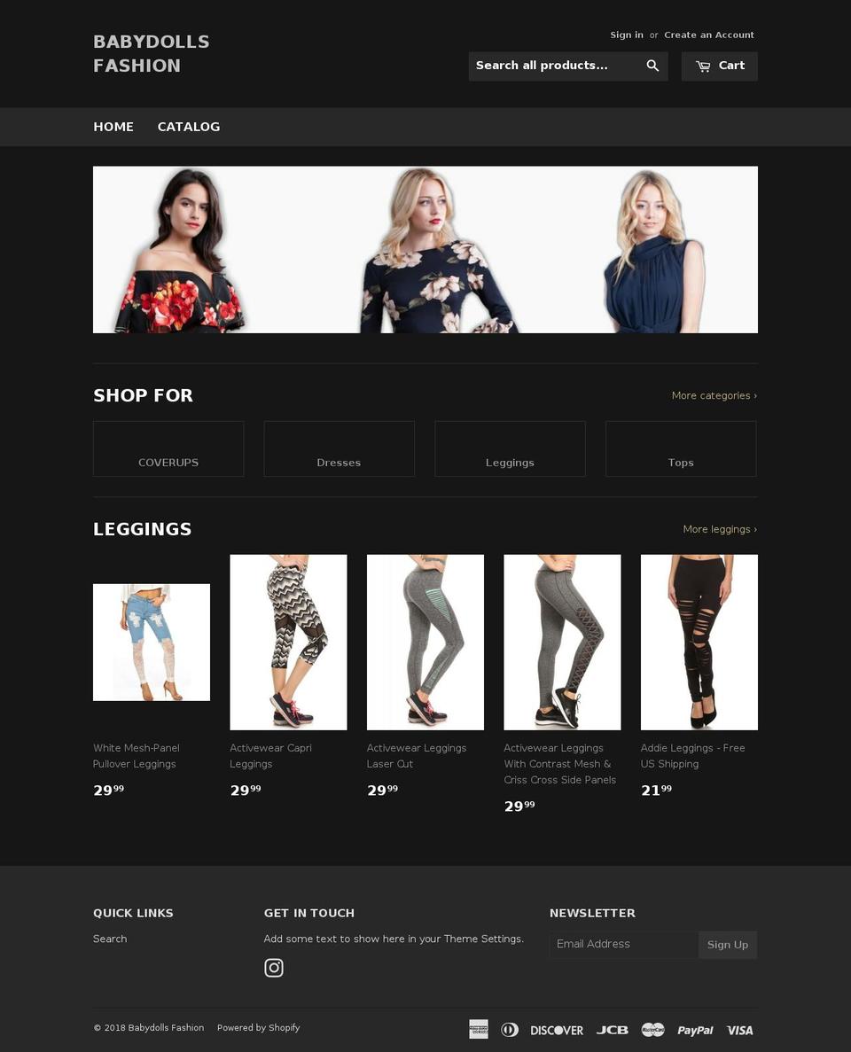 babydollsfashion.com — Shopify storefront screenshot