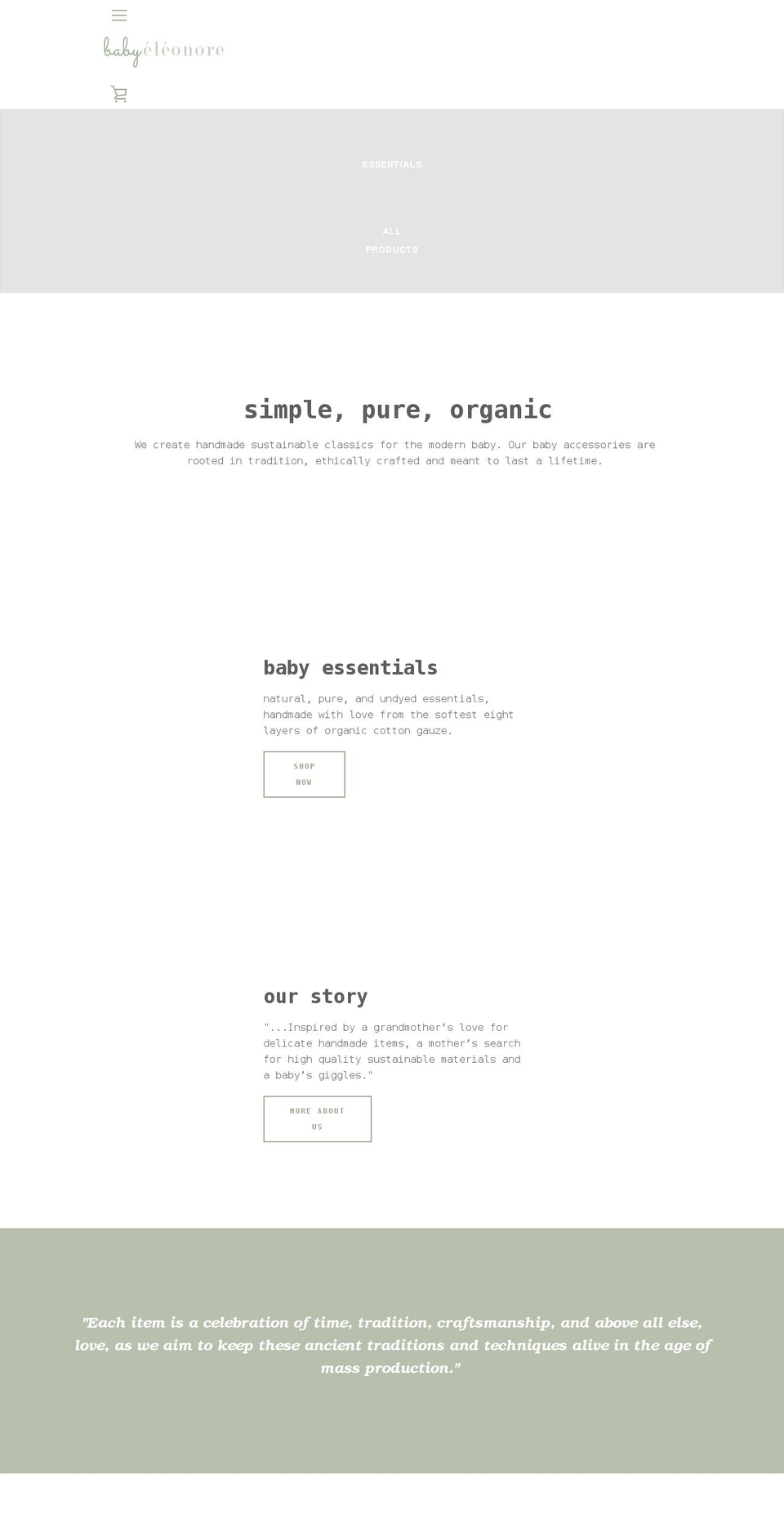 babyeleonore.com shopify website screenshot