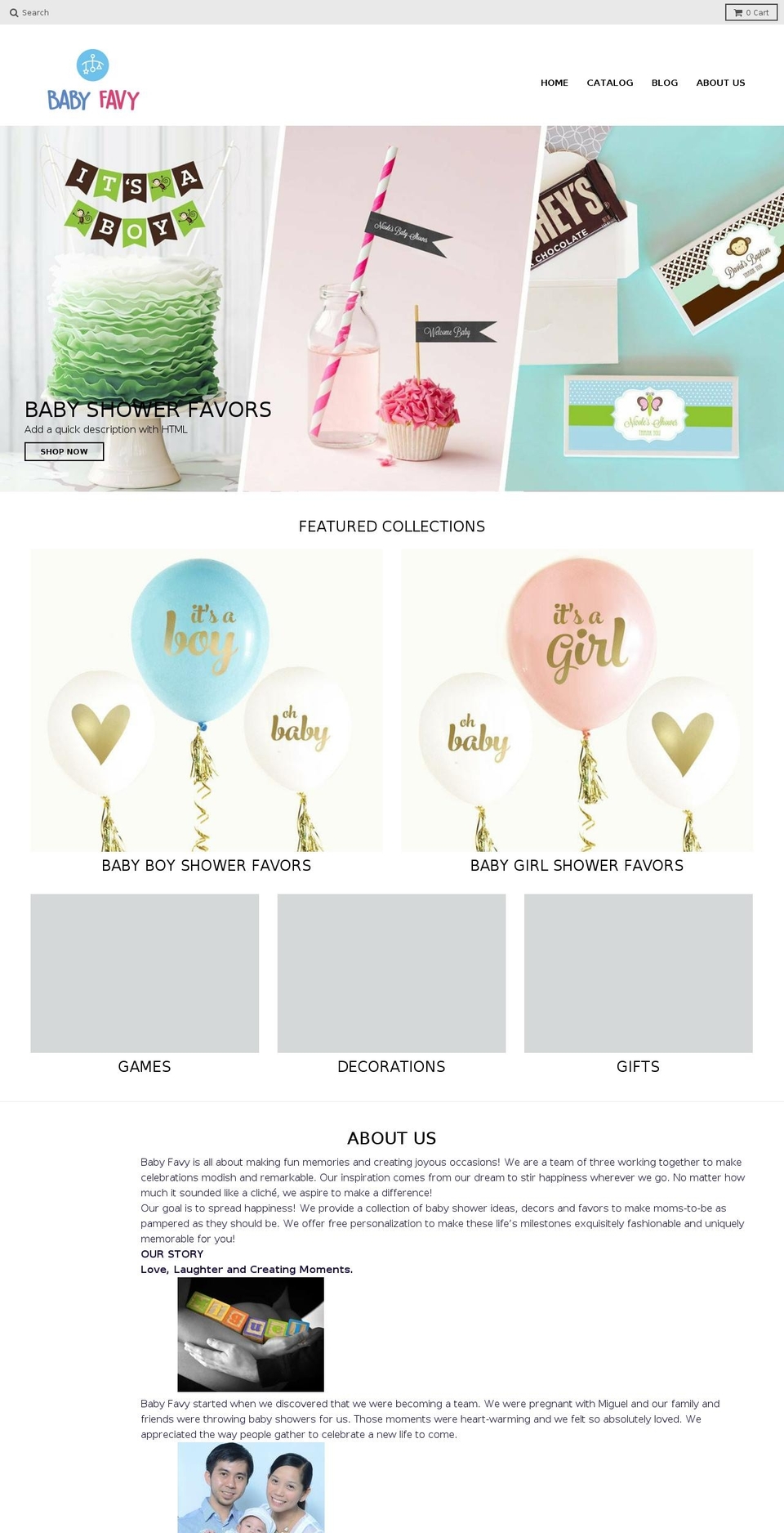 babyfavy.com — Shopify storefront screenshot