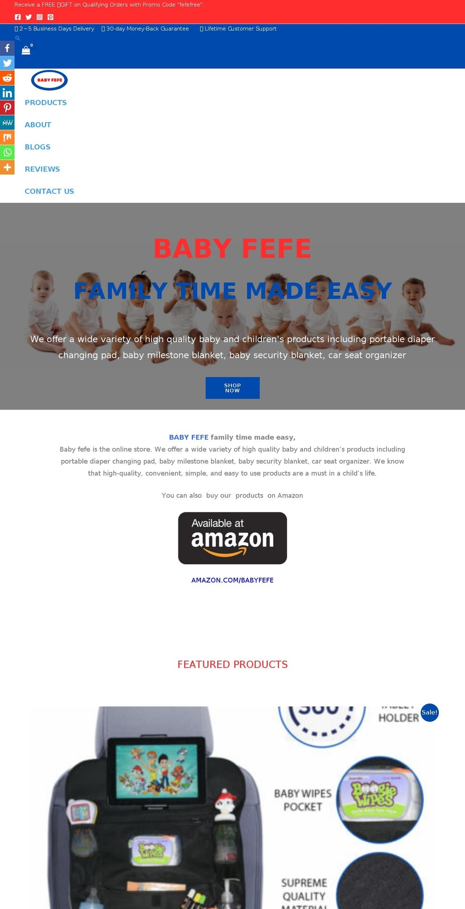 babyfefe.com — Shopify storefront screenshot