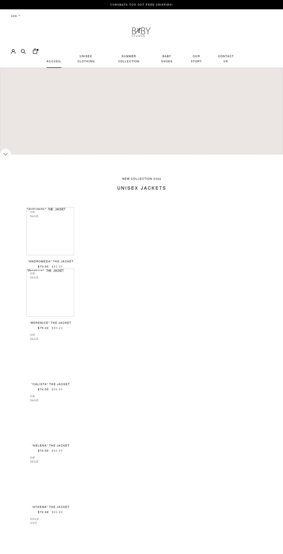 babyflower.shop shopify website screenshot