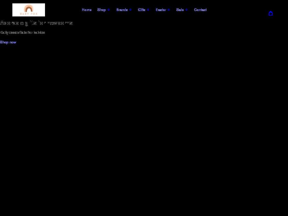 babyfox.com.au shopify website screenshot