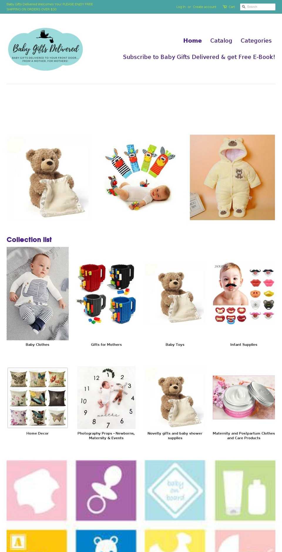 babygiftsdelivered.com shopify website screenshot