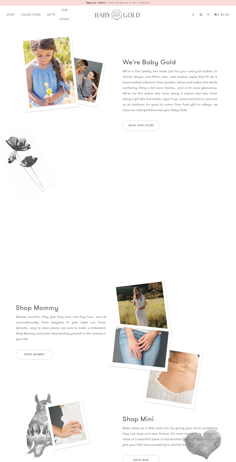 babygold.com — Shopify storefront screenshot