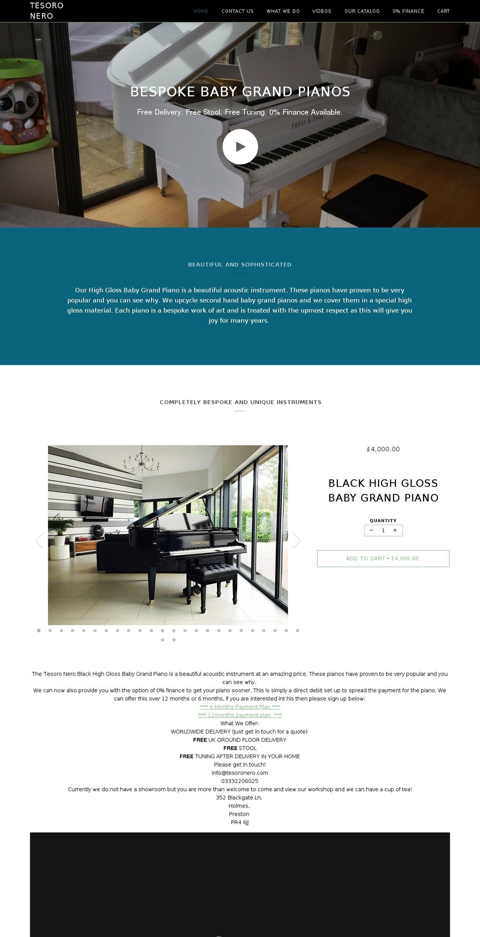 babygrandpianosales.com shopify website screenshot