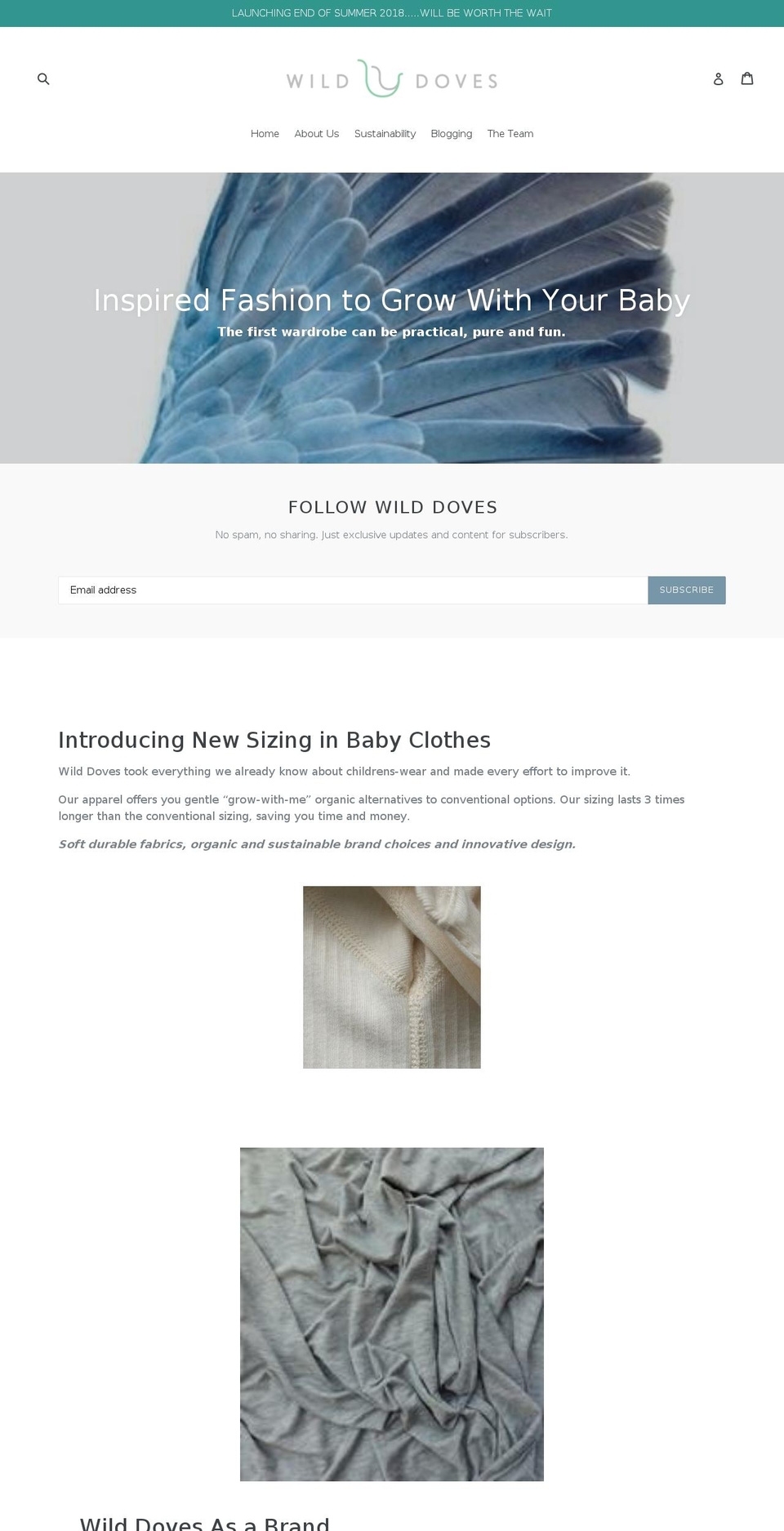 babygrows.clothing shopify website screenshot