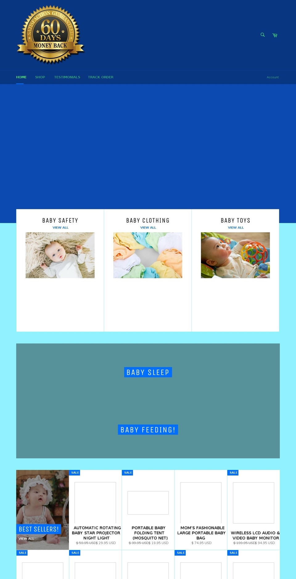 babyguardianangel.com — Shopify storefront screenshot
