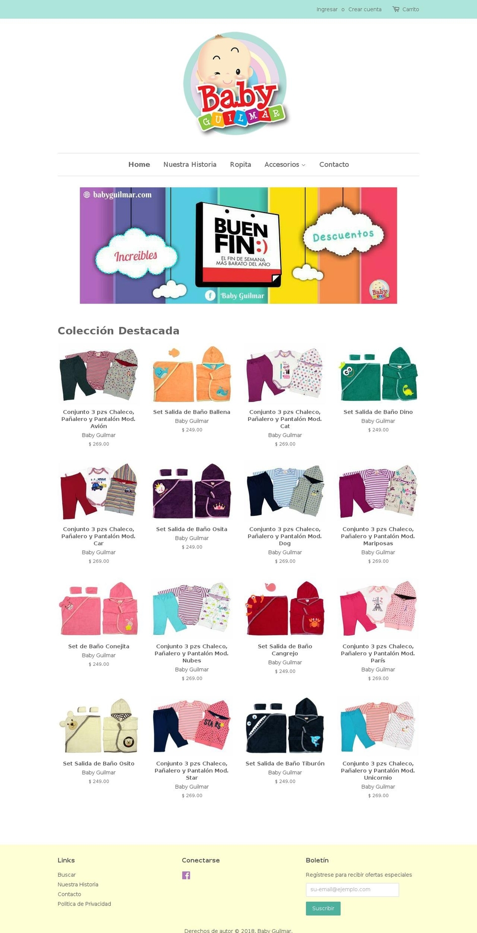 babyguilmar.com — Shopify storefront screenshot