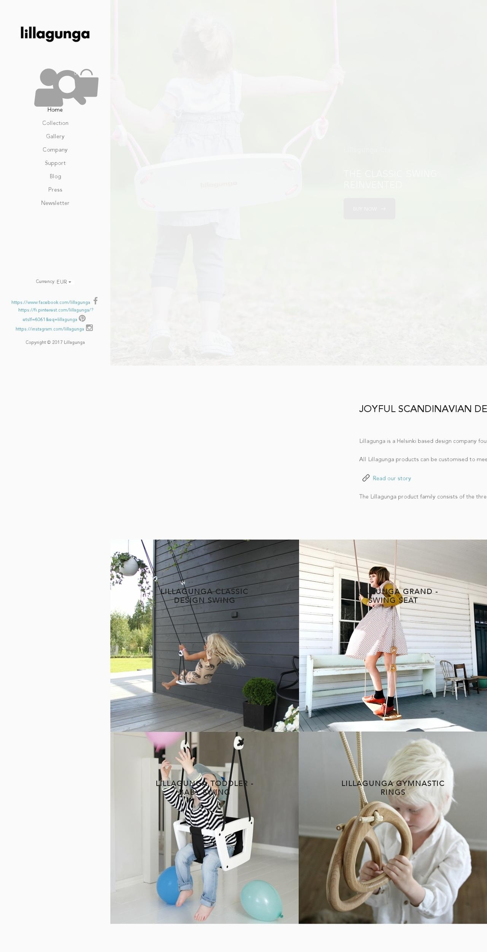 babygunga.com shopify website screenshot