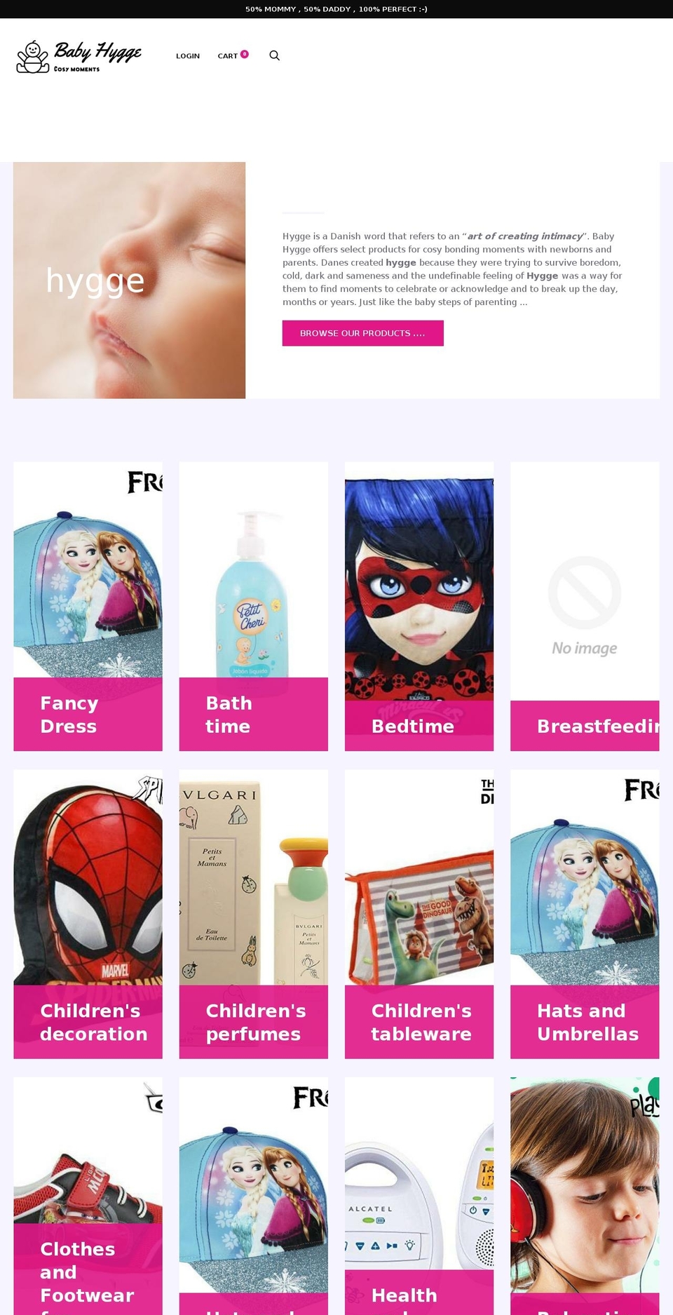 babyhygge.com — Shopify storefront screenshot