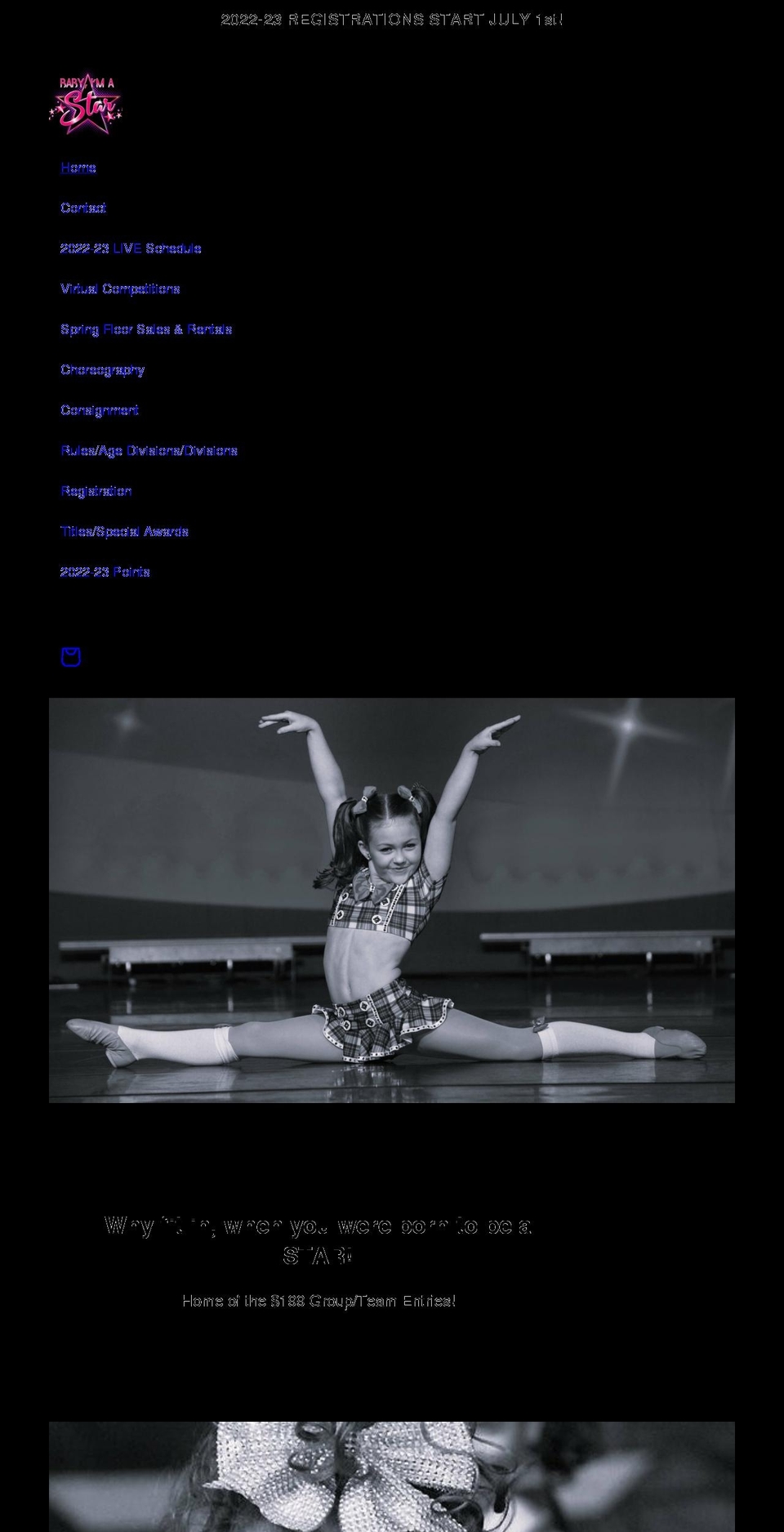 babyimastar.org shopify website screenshot