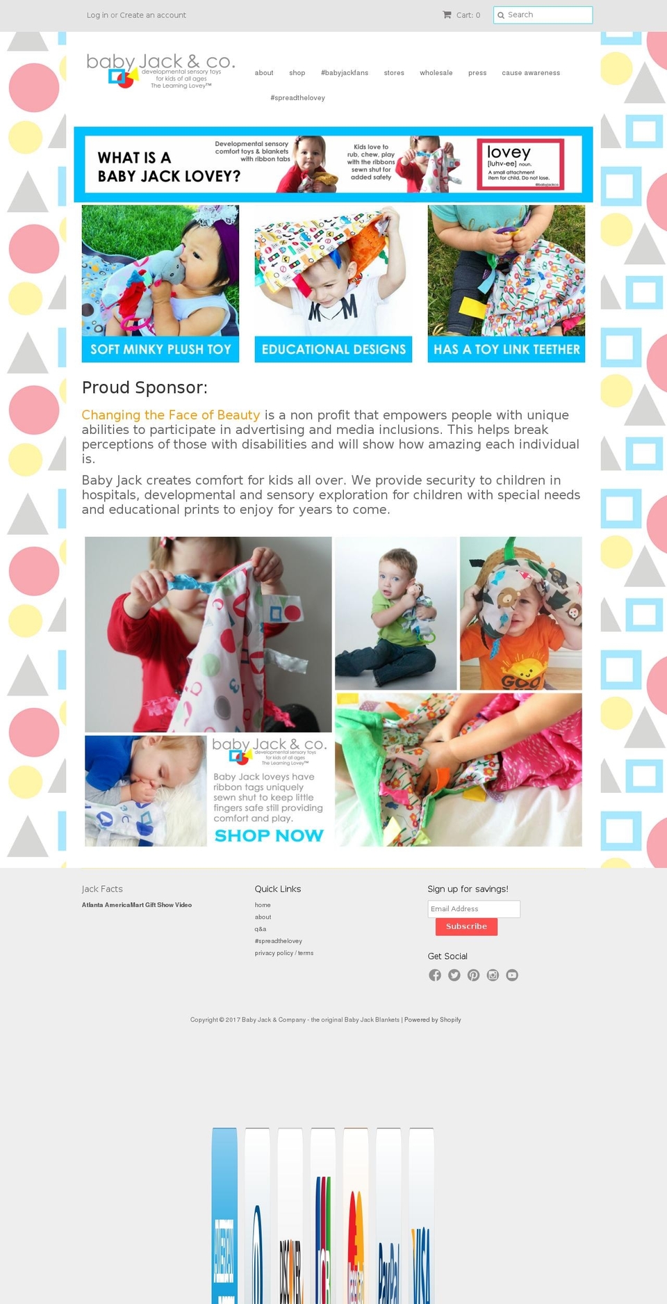 babyjackandcompany.com shopify website screenshot