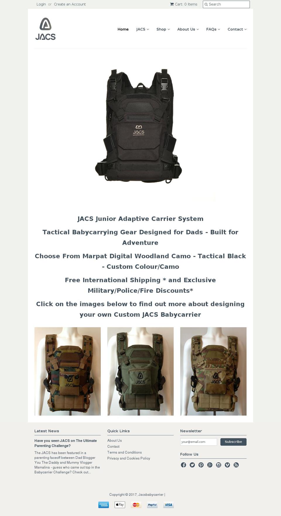 babyjacs.com shopify website screenshot