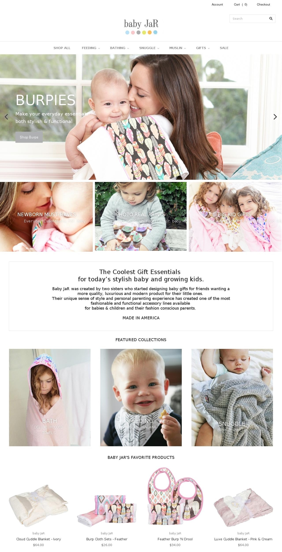 babyjar.com shopify website screenshot