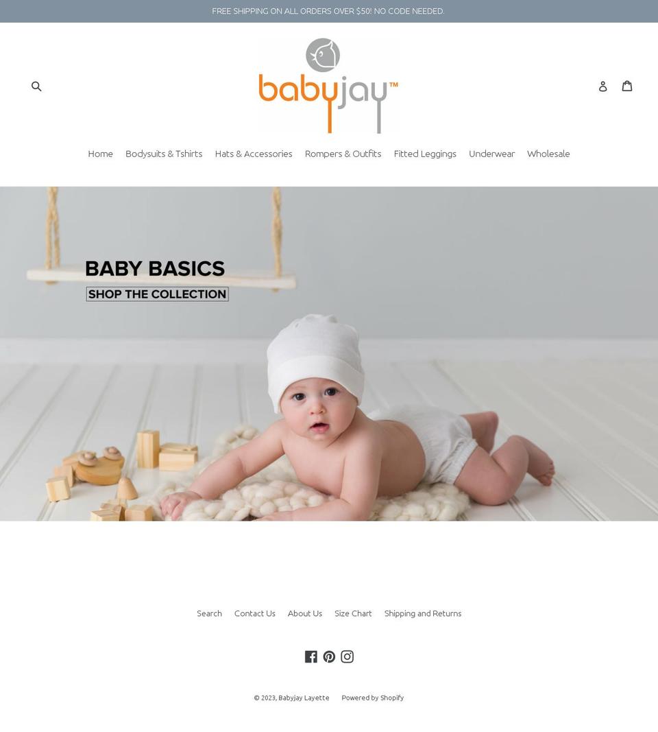 Debut_12\/13\/17 Shopify theme site example babyjaybasics.com