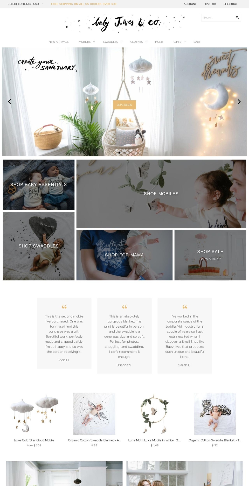 babyjivesco.com — Shopify storefront screenshot