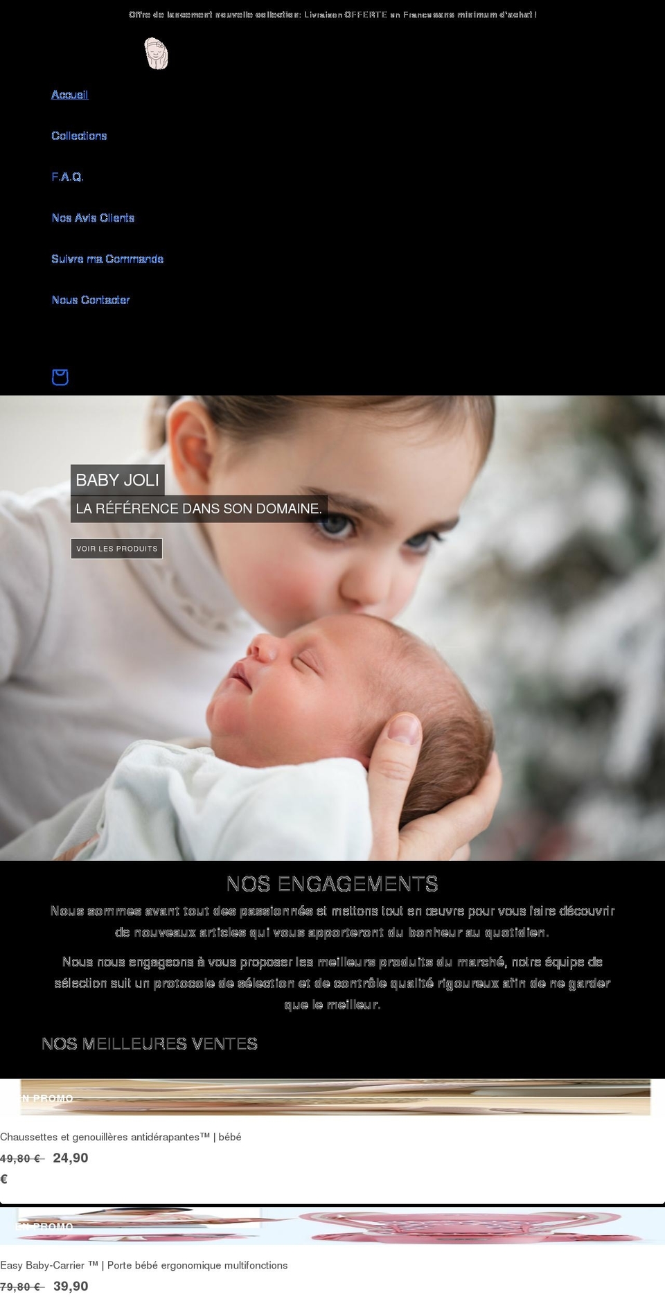 Theme----fr-h-latest Shopify theme site example babyjoli.com