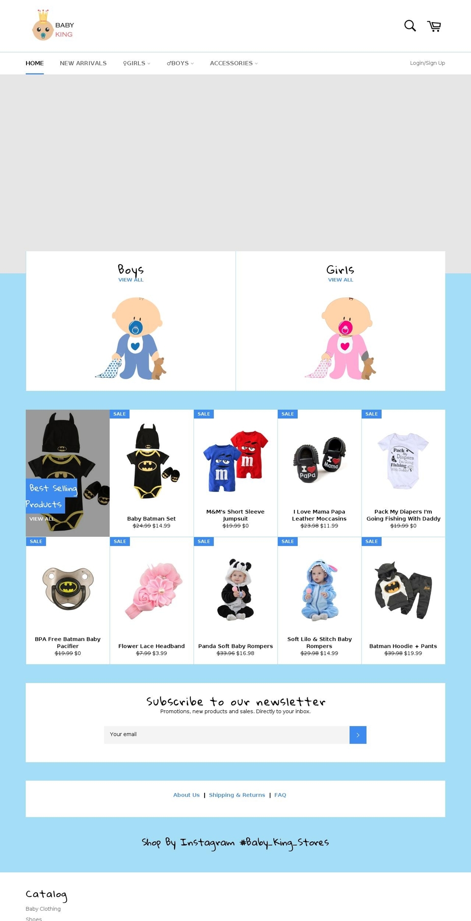 babykingstores.com — Shopify storefront screenshot
