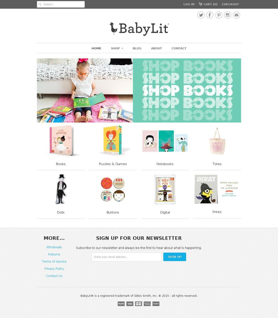 babyliterature.com shopify website screenshot