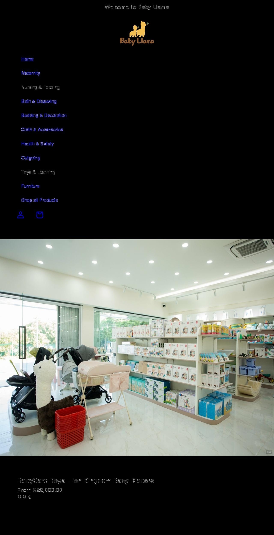 babyllama.store shopify website screenshot