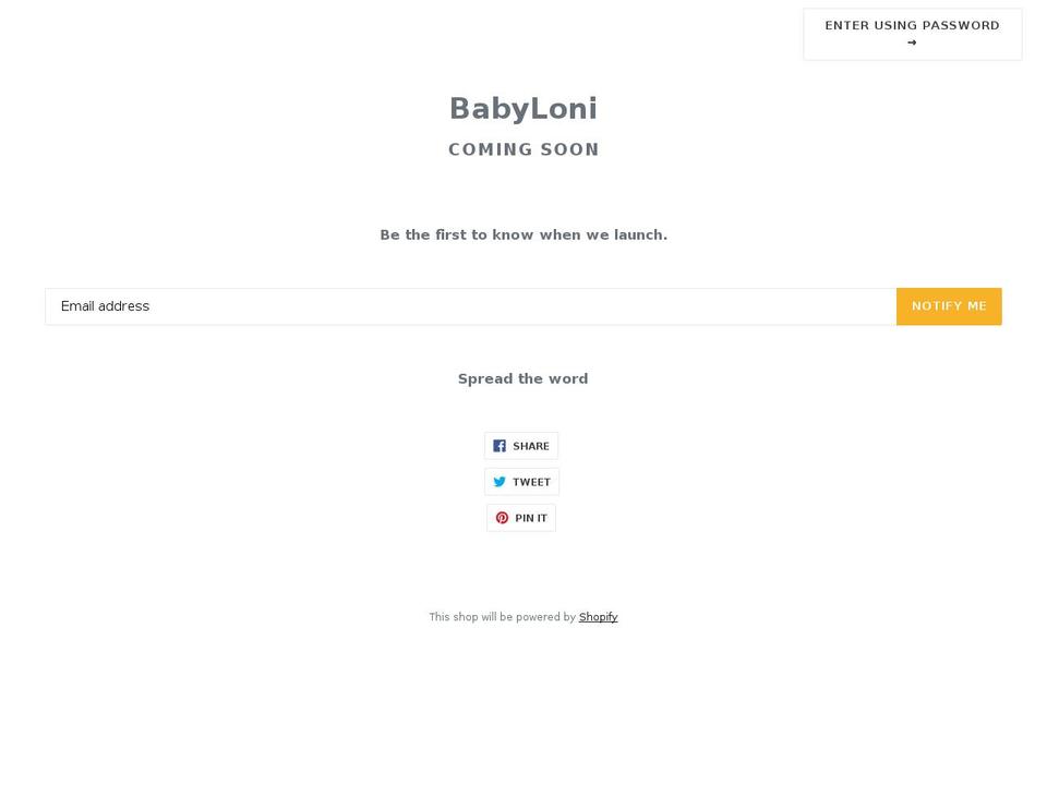 babyloni.com shopify website screenshot