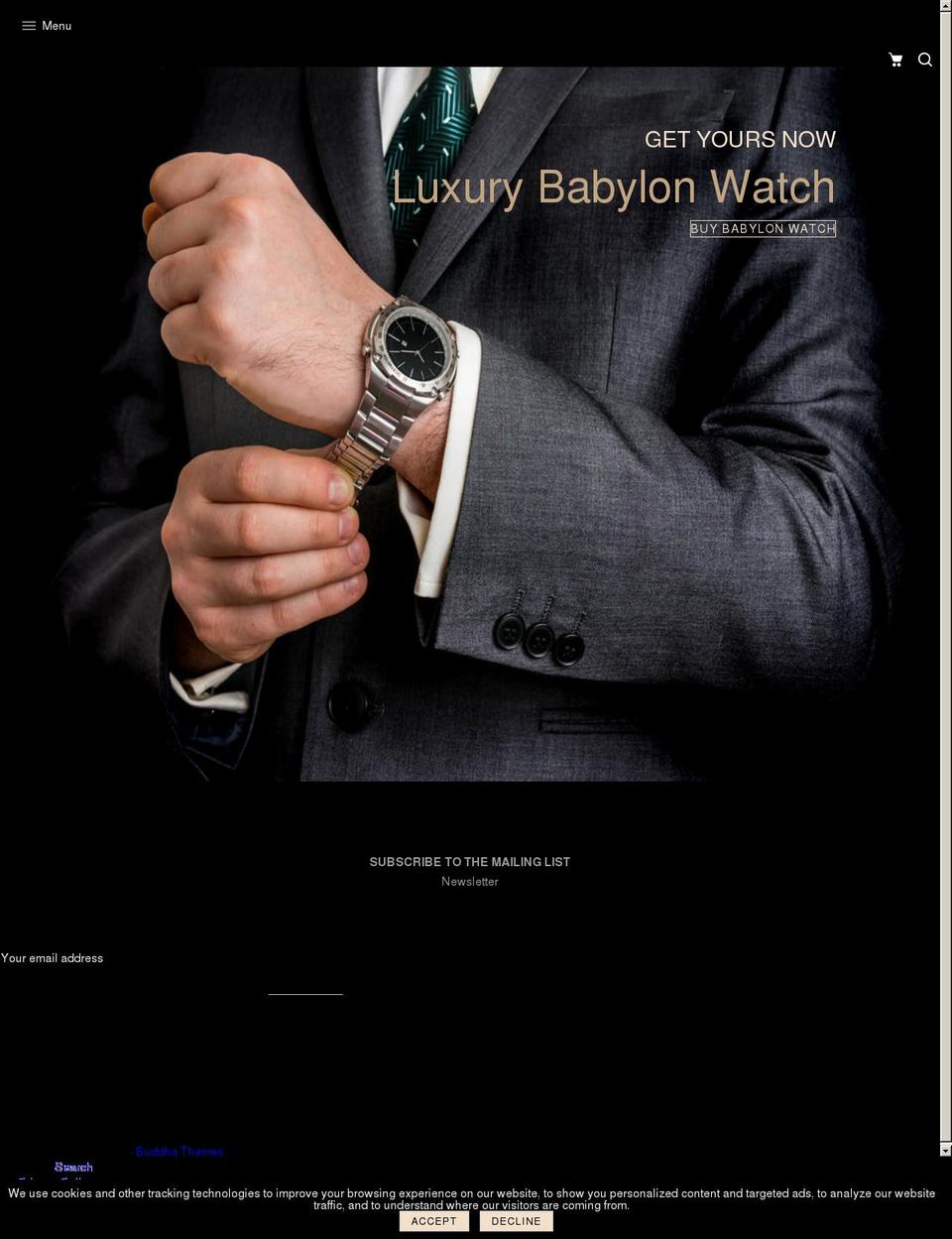 chrono-dial Shopify theme site example babylonjewellery.com