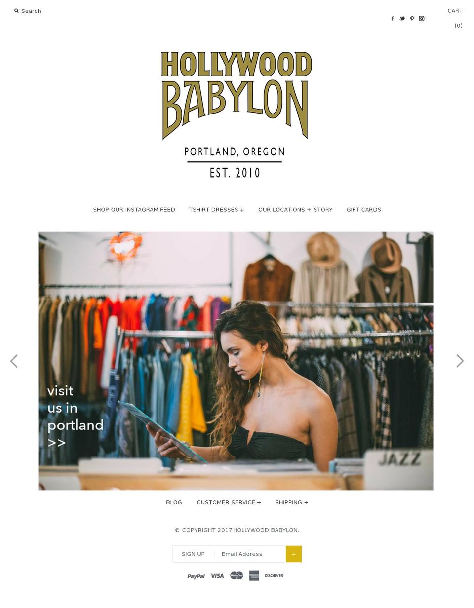 babylonvintage.com shopify website screenshot