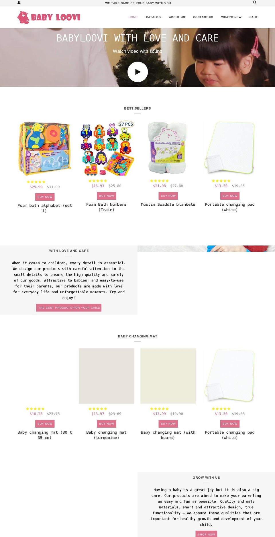 babyloovi.com shopify website screenshot