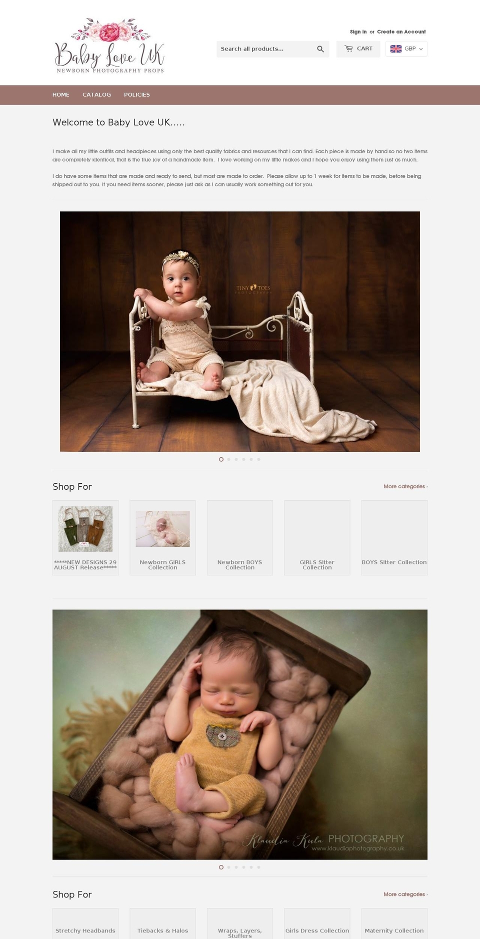babyloveuk.org shopify website screenshot