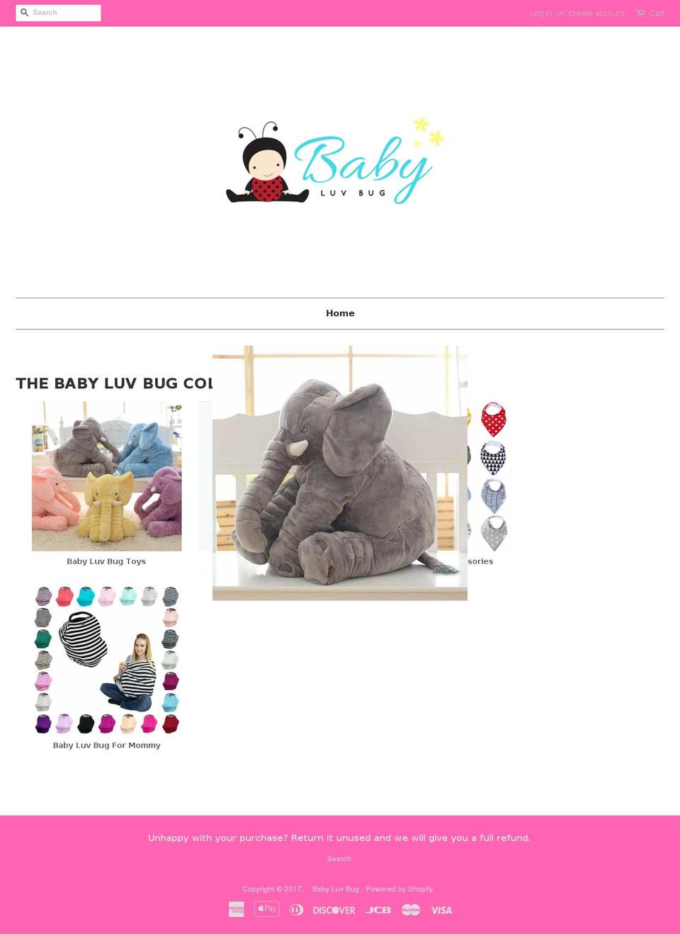 babyluvbug.com shopify website screenshot