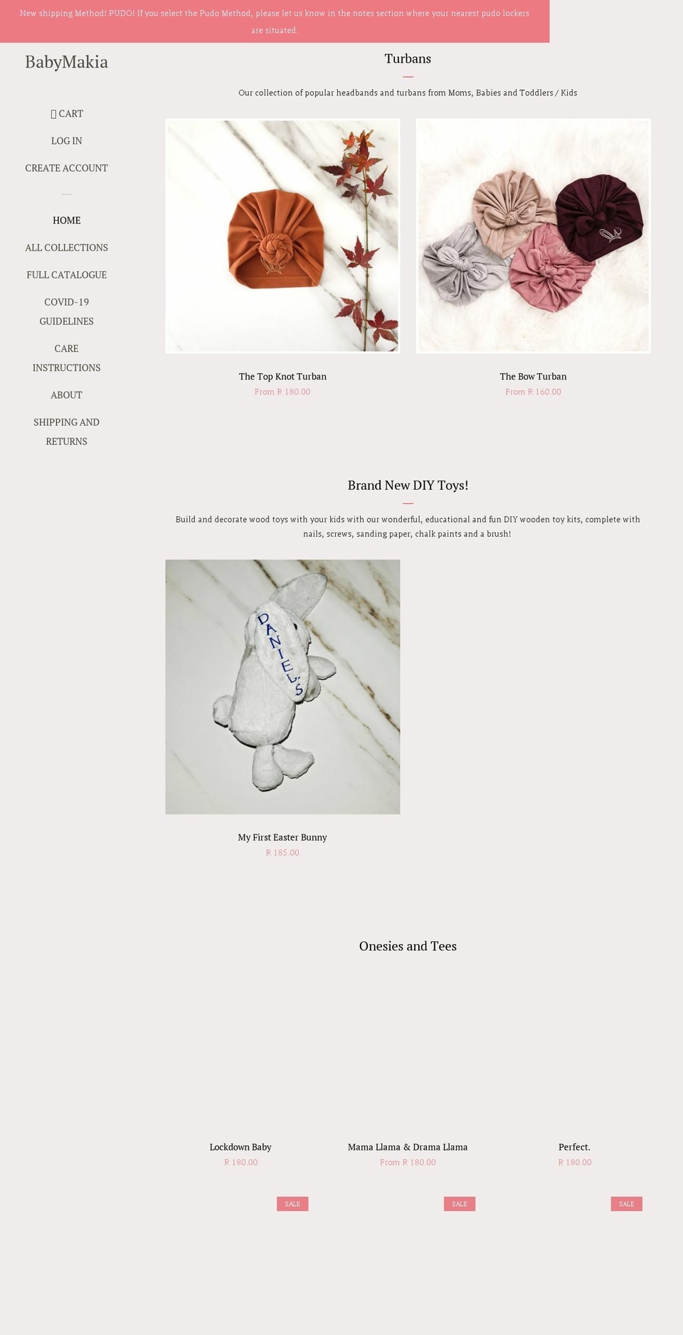 babymakia.com — Shopify storefront screenshot