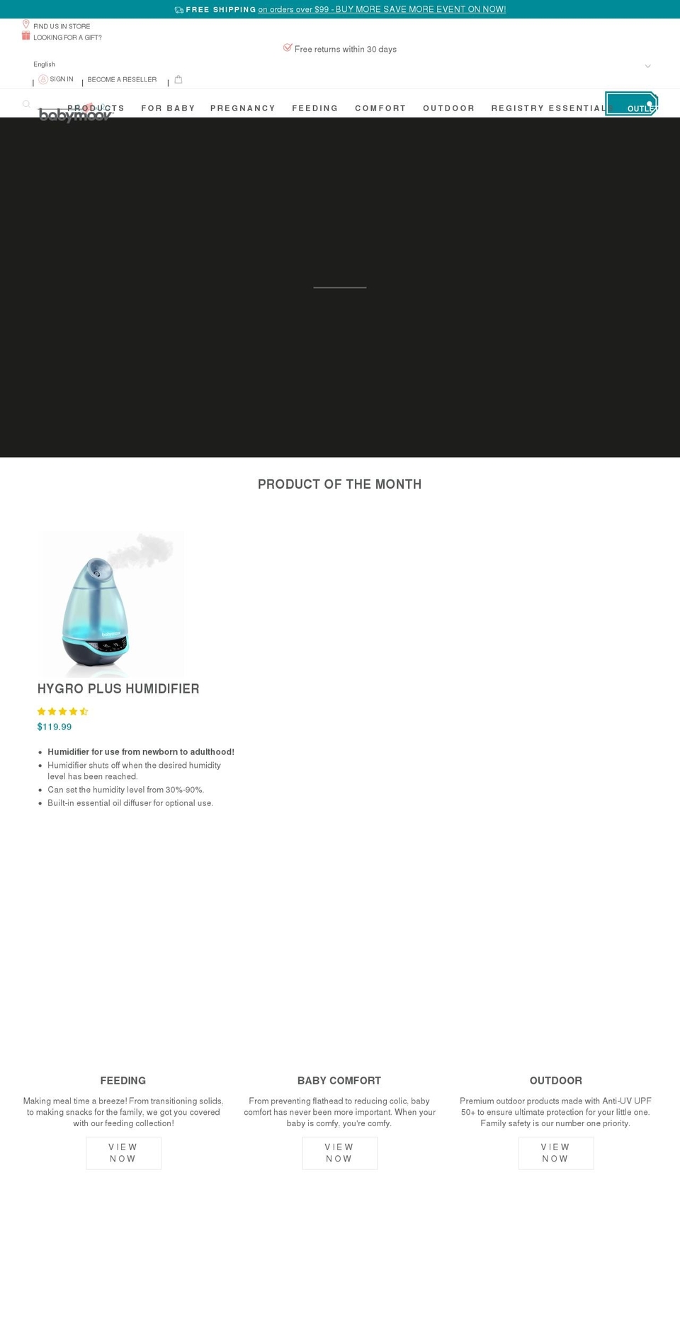babymoov.ca shopify website screenshot