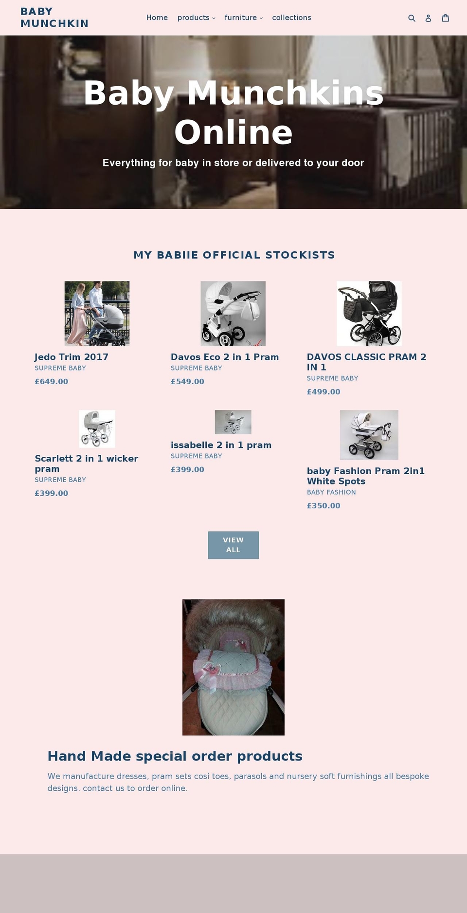 babymunchkinuk.com — Shopify storefront screenshot