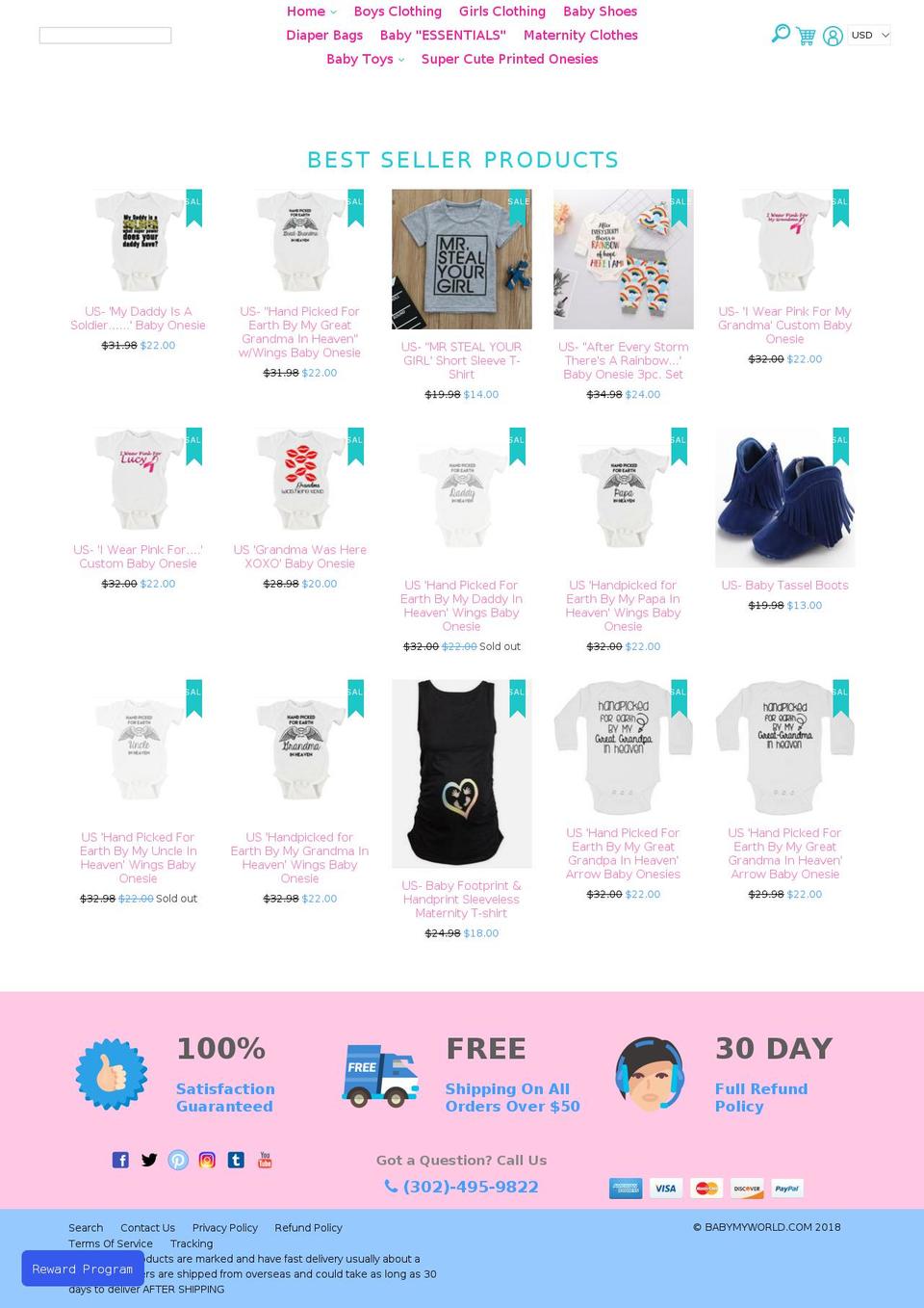 ecomclub-store Shopify theme site example babymyworld.com