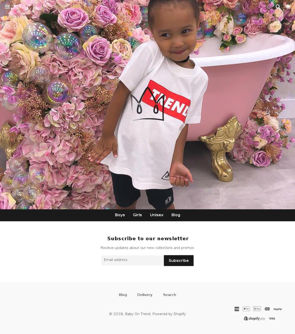 babyontrend.com — Shopify storefront screenshot