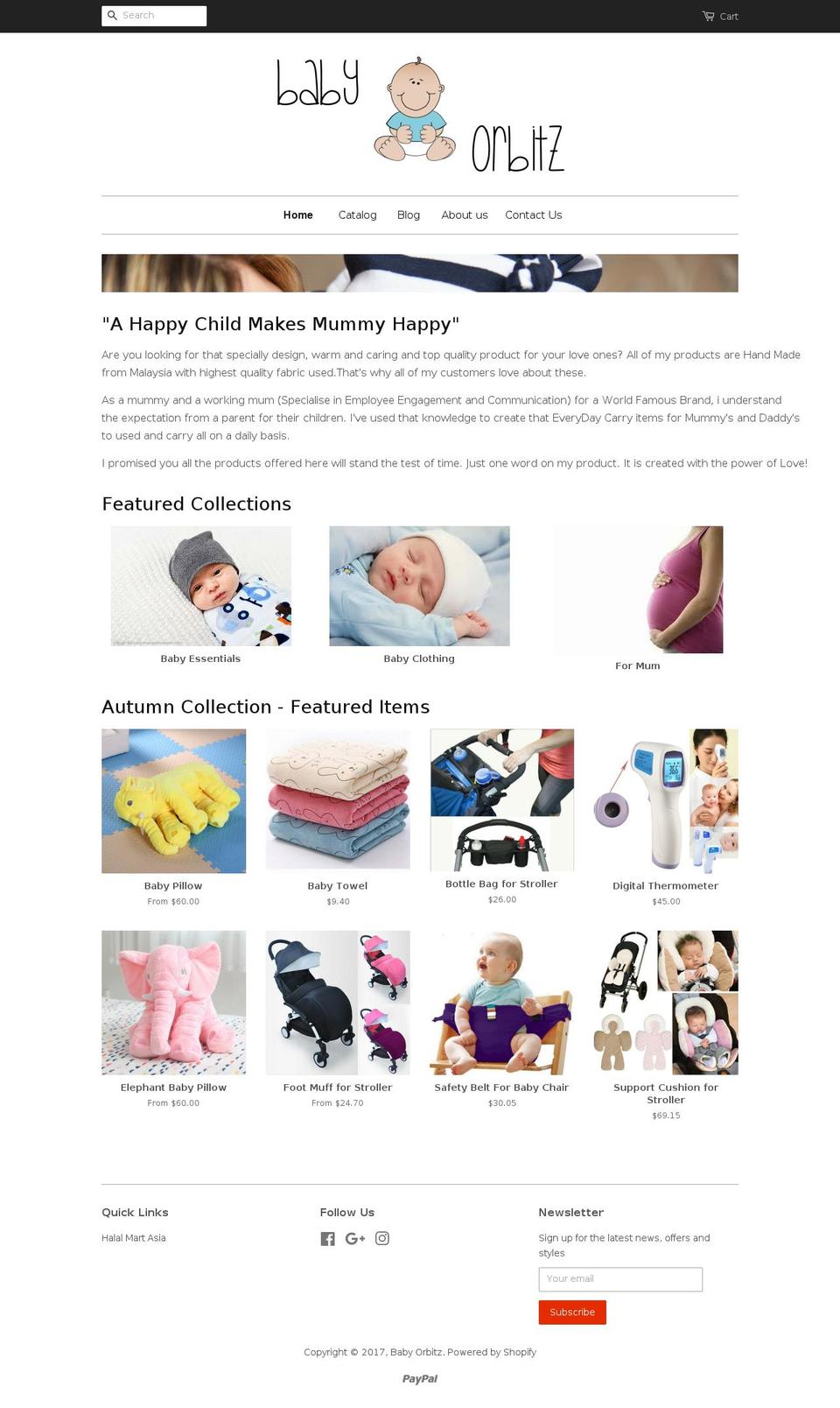 babyorbitz.com shopify website screenshot