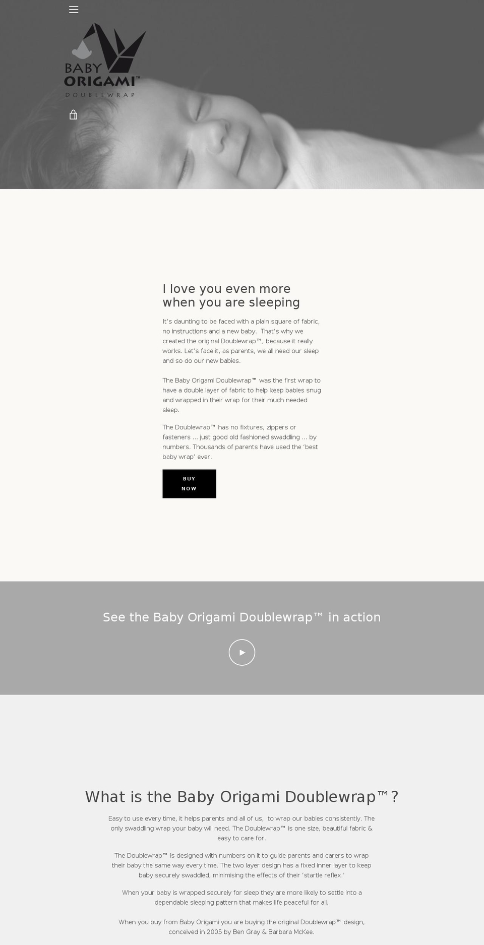 babyorigami.com shopify website screenshot