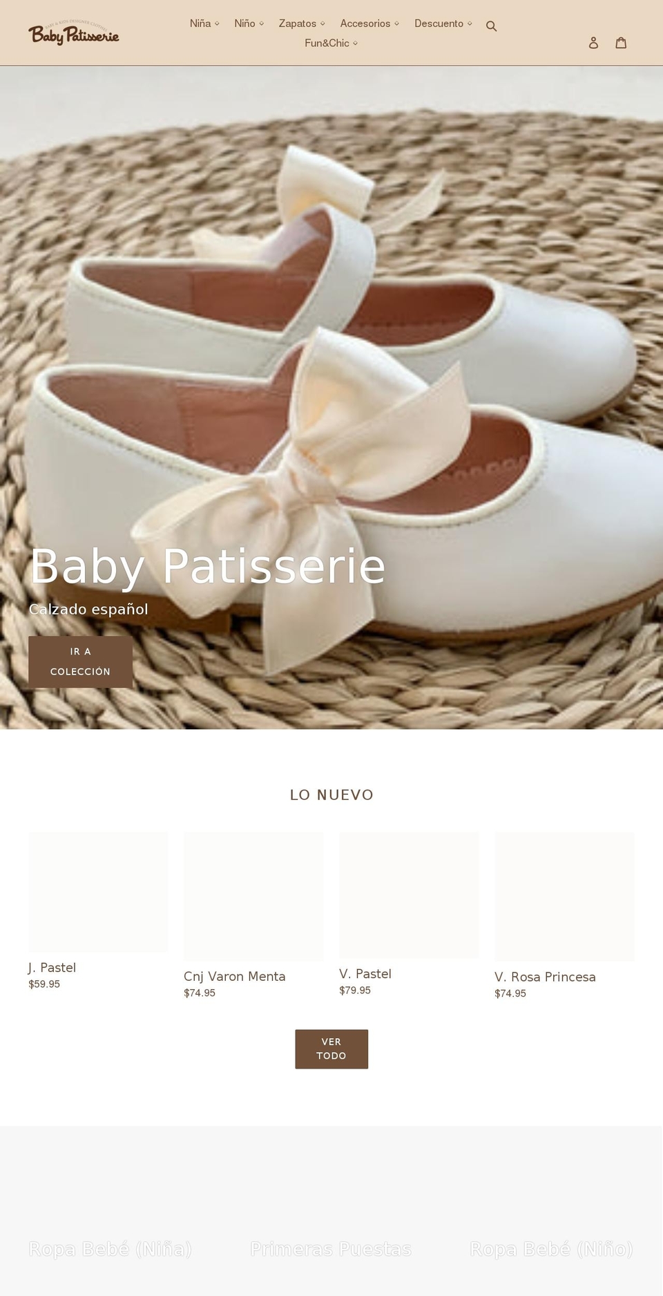 babypatisserie.net shopify website screenshot