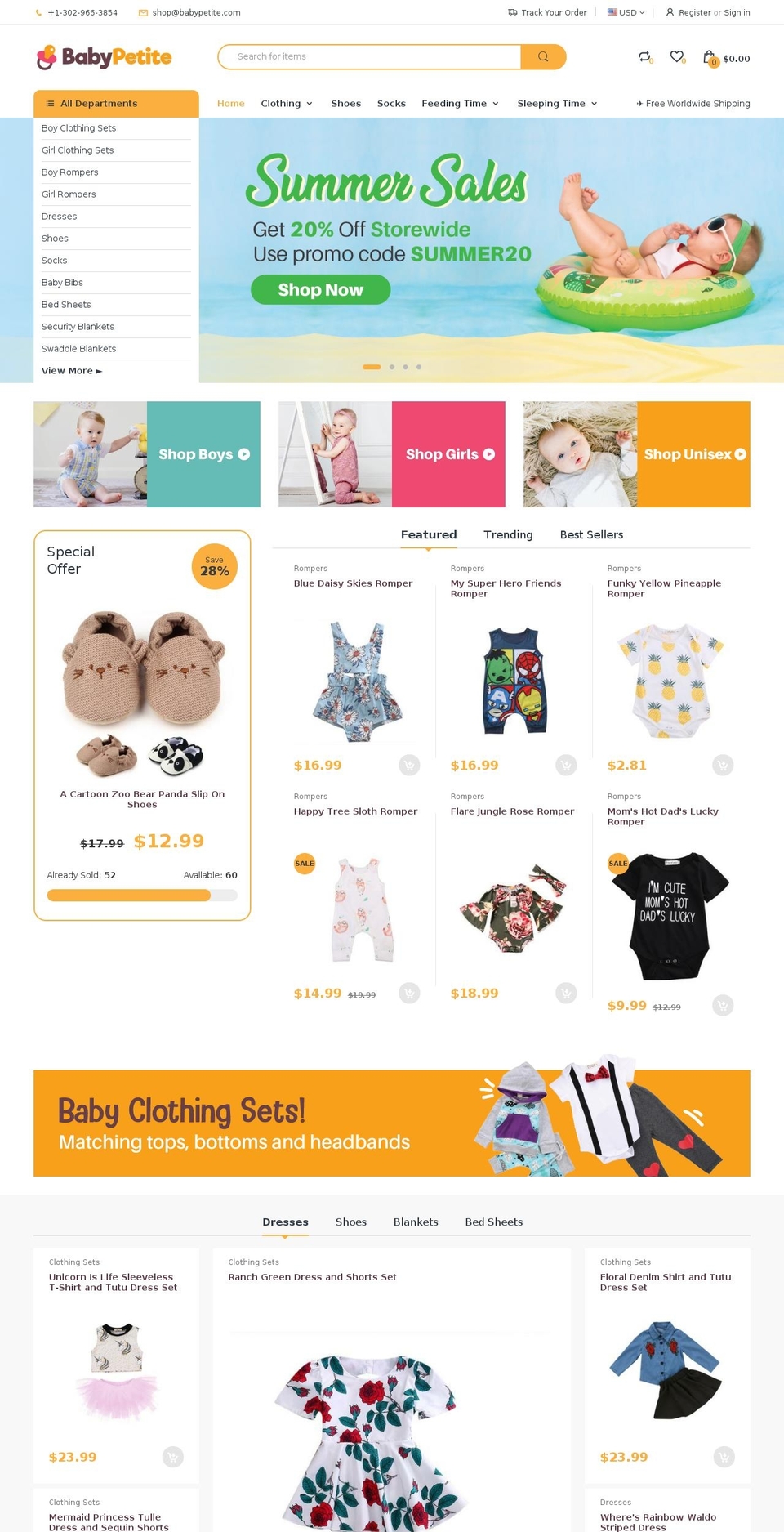 ELECTRO - GADGETS \u0026 DIGITAL RESPONSIVE SHOPIFY TH Shopify theme site example babypetite.com