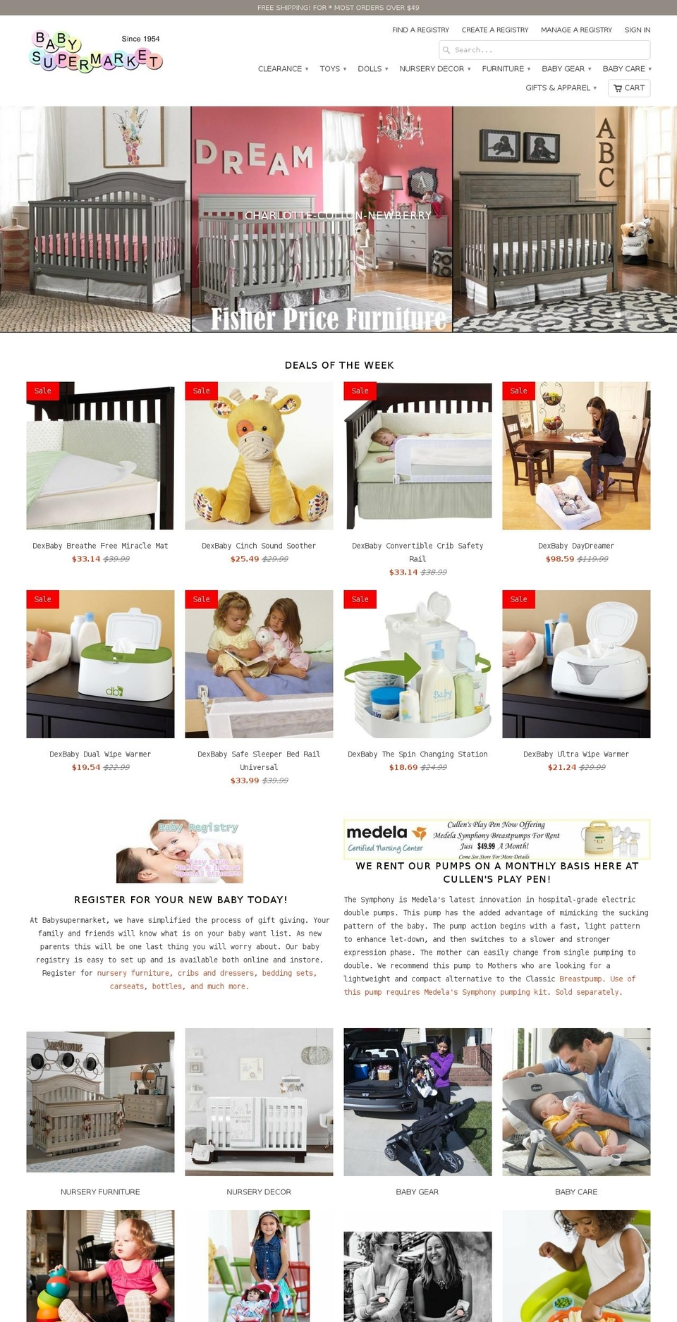 babyproducts4u.com shopify website screenshot
