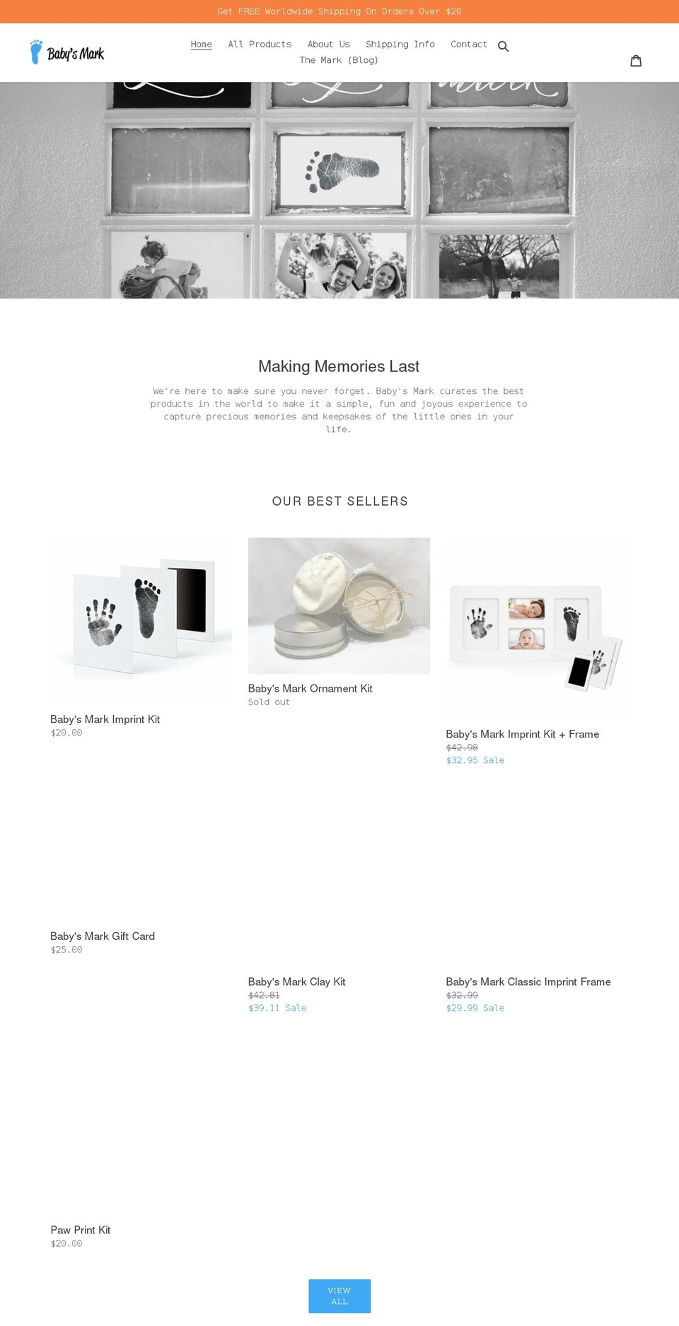 babysmark.com shopify website screenshot