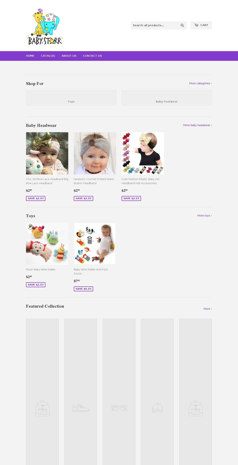 babystarr.com — Shopify storefront screenshot