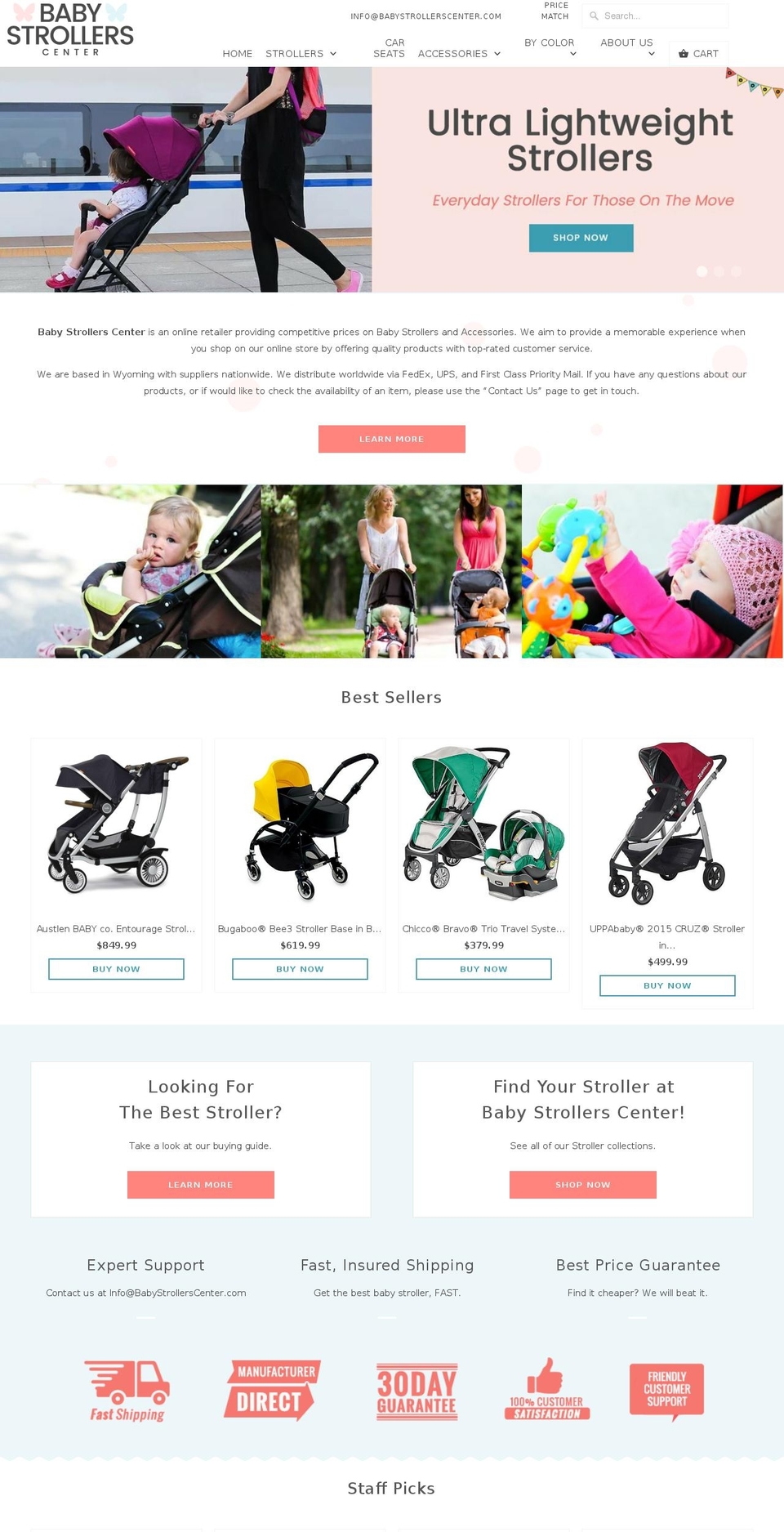 DSL Design Shopify theme site example babystrollerscenter.com