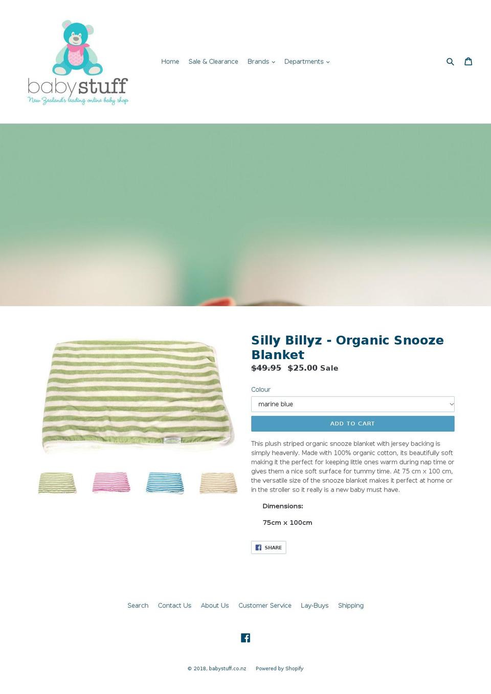 babystuff.co.nz shopify website screenshot